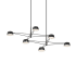 Sonneman Ray 68" Wide LED Linear Chandelier Satin Black