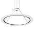 Sonneman Arctic Rings 38" Wide LED Suspension Pendant Bright Satin Aluminum