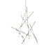 Sonneman Constellation Aquila Minor 25" Wide Integrated LED Chandelier with Acrylic Shades Satin Nickel / Clear Faceted