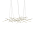 Sonneman Constellation Ursa Minor 25 Light 55" Wide LED Abstract Chandelier with White Acrylic Shades Satin Brass / White Optical