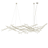 Sonneman Constellation Ursa Major 44 Light 93" Wide LED Abstract Chandelier Satin Brass