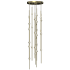 Sonneman Constellation Andromeda 26 Light 12" Wide LED Abstract Multi Light Pendant Satin Brass