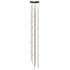 Sonneman Constellation Andromeda 55 Light 12" Wide LED Abstract Multi Light Pendant Satin Brass