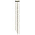 Sonneman Constellation 12" Wide Chandelier Satin Brass / White Optical