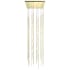 Sonneman Constellation Andromeda 96 Light 24" Wide LED Abstract Multi Light Pendant Satin Brass