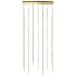 Sonneman Constellation Andromeda 69 Light 36" Wide LED Abstract Multi Light Pendant Satin Brass