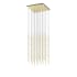 Sonneman Constellation Cosmic Cube 100 Light 21" Wide LED Abstract Multi Light Pendant Satin Brass