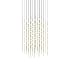 Sonneman Constellation Cosmic Cube 100 Light 21" Wide LED Abstract Multi Light Pendant Satin Brass