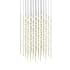 Sonneman Constellation 21" Wide Chandelier Satin Brass / White Optical