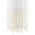 Sonneman Constellation Cosmic Cube 245 Light 30" Wide LED Abstract Multi Light Pendant Satin Brass