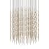 Sonneman Constellation Centaurus Cylinder 3 Light 48" Wide LED Abstract Chandelier Satin Brass