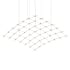Sonneman Constellation Aquarius Major 49 Light 177" Wide LED Abstract Chandelier with Optical Acrylic Shades Satin Nickel