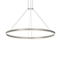 Sonneman Double Corona 59" Wide Integrated LED Ring Chandelier with Acrylic Shades Bright Satin Aluminum