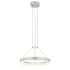 Sonneman Corona 16" LED Pendant with Frosted Shade Bright Satin Aluminum