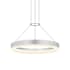 Sonneman Corona 16" Wide Suspension Pendant Bright Satin Aluminum