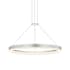 Sonneman Corona 24" Wide Suspension Pendant Bright Satin Aluminum