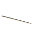 Sonneman Stiletto 60" Wide Linear LED Chandelier Satin Black