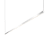 Sonneman Thin-Line 96" Wide Single Sided Integrated LED Suspension Linear Pendant - 3000K Bright Satin Aluminum