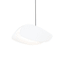 Sonneman Papillons 12" Wide LED Pendant with White Shade Satin Black