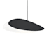 Sonneman Papillons 16" Wide LED Mini Pendant with Black Shade Satin Black
