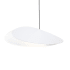 Sonneman Papillons 16" Wide LED Mini Pendant with White Shade Satin Black