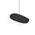 Sonneman Papillons 13" Wide LED Mini Pendant with Black Shade Satin Black