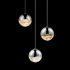 Sonneman Grapes 3 Light 8" Wide LED Suspension Multi Light Pendant Polished Chrome