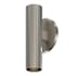 Sonneman ALC Single Light 7" Tall LED Outdoor Wall Sconce Satin Nickel / Bezel Trim