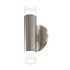 Sonneman ALC 2 Light 9" Tall LED Outdoor Wall Sconce Satin Nickel / Etched Glass