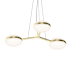 Sonneman Pillows 6 Light 36" Wide LED Suspension Pendant Brass
