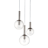 Sonneman Bubbles 3 Light 20" Wide Multi Light Pendant Polished Nickel