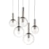 Sonneman Bubbles 5 Light 26" Wide Multi Light Pendant Polished Nickel