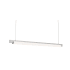 Sonneman Keel 44" Wide LED Linear Chandelier Bright Satin Aluminum