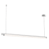 Sonneman Keel 60" Wide LED Linear Chandelier Bright Satin Aluminum
