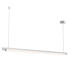 Sonneman Keel 60" Wide Linear Pendant Bright Satin Aluminum