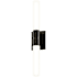 Sonneman 2 Light 24" Tall LED Bathroom Sconce Black Brass