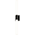 Sonneman 2 Light 36" Tall LED Bathroom Sconce Black Brass