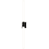 Sonneman 2 Light 48" Tall LED Bathroom Sconce Black Brass