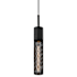 Sonneman Urban Edge 1 Light Pendant with Black Shade Textured Black