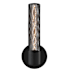 Sonneman Urban Edge 1 Light ADA Compliant Wall Sconce with Black Metal Wire Mesh Cylinder Shade Textured Black