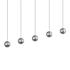Sonneman Hemisphere 15" Wide LED Linear Pendant Natural Anodized