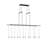Sonneman Suspenders 48" Wide Suspension Pendant Satin Black