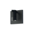 Sonneman Suspenders Standard Single LED Wall Sconce with Bar-Mounted Single Cylinder Luminaire and Snoot Flood Lens Satin Black