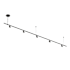 Sonneman Suspenders 97" Wide Suspension Pendant Satin Black