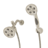 Speakman Caspian 2.5 GPM Combination Multi Function Anystream Shower Head and Wall Mount Personal Hand Shower Brushed Nickel