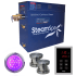SteamSpa Indulgence 12 KW QuickStart Steam Bath Generator Package Brushed Nickel
