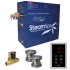 SteamSpa Oasis 12 KW QuickStart Steam Bath Generator Package with Built-in Auto Drain Brushed Nickel