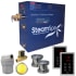 SteamSpa Royal 12 KW QuickStart Steam Bath Generator Package with Built-in Auto Drain Brushed Nickel