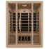 SteamSpa 3-Person Infrared Hemlock Indoor Sauna with LED Touch Panel Wood
