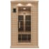 SteamSpa 2-Person Infrared Hemlock Sauna with LED Touch Control Panel Wood